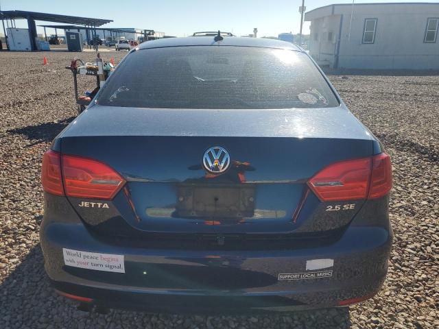 3VWDZ7AJXBM105956 - 2011 VOLKSWAGEN JETTA SE BLUE photo 6