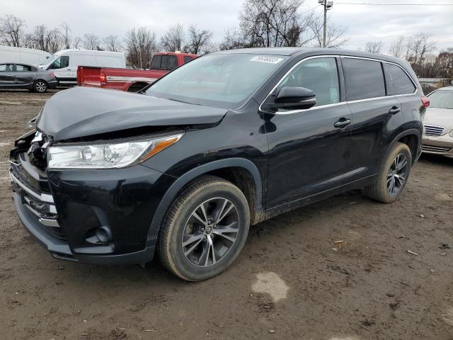 5TDZARFH6HS028769 - 2017 TOYOTA HIGHLANDER LE BLACK photo 1