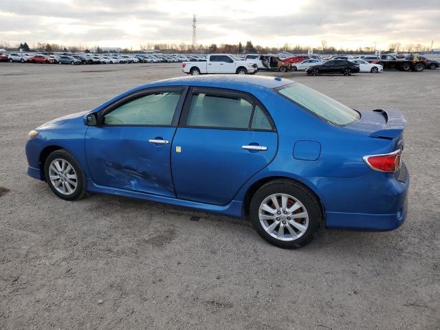 2T1BU40E39C089081 - 2009 TOYOTA COROLLA BASE BLUE photo 2