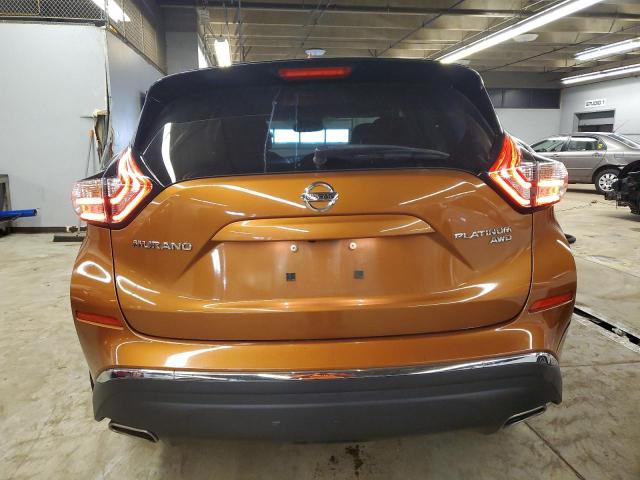 5N1AZ2MH6FN256916 - 2015 NISSAN MURANO S ORANGE photo 6