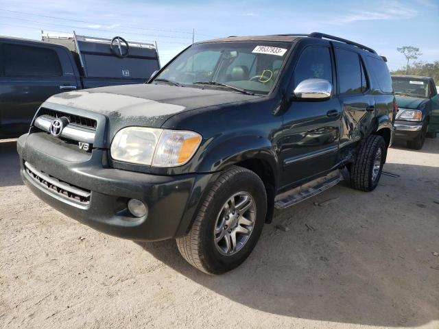 5TDZT38A37S298094 - 2007 TOYOTA SEQUOIA LIMITED GREEN photo 1