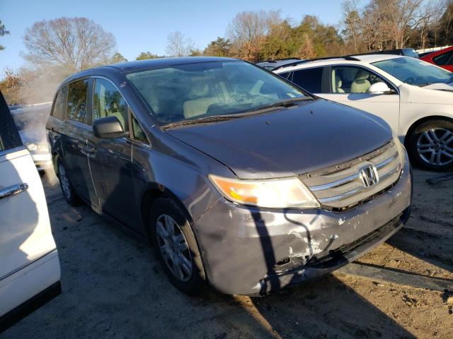 5FNRL5H21BB036186 - 2011 HONDA ODYSSEY LX GRAY photo 4