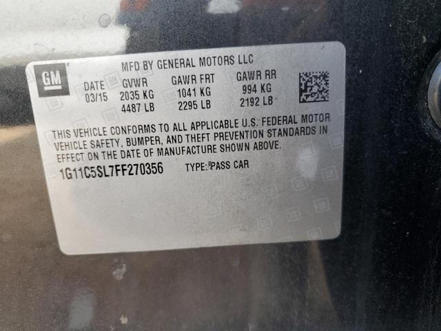 1G11C5SL7FF270356 - 2015 CHEVROLET MALIBU 1LT Grafit foto 12