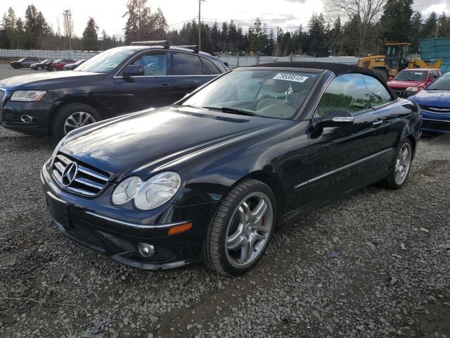 WDBTK72F28T092304 - 2008 MERCEDES-BENZ CLK 550 BLACK photo 1