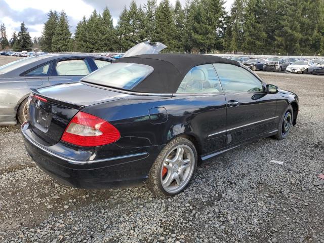 WDBTK72F28T092304 - 2008 MERCEDES-BENZ CLK 550 BLACK photo 3