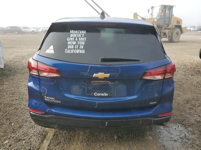 3GNAXSEV8NS247774 - 2022 CHEVROLET EQUINOX LS BLUE photo 6