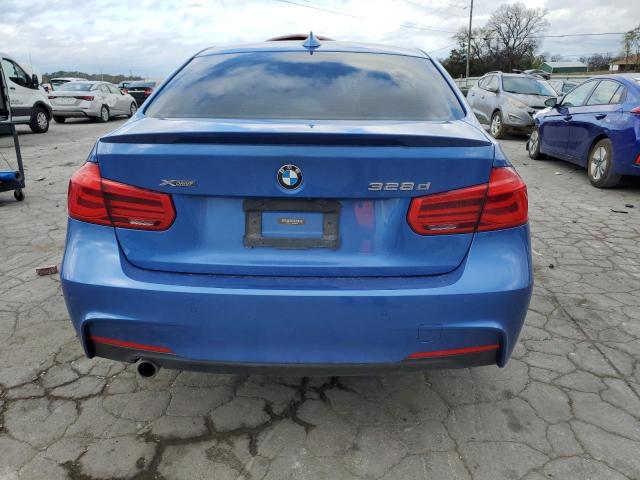 WBA8F1C59JK898325 - 2018 BMW 328 D XDRIVE BLUE photo 6