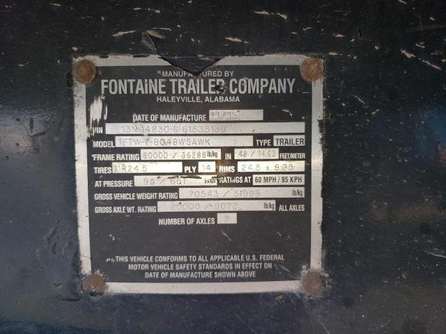 13N14830661535139 - 2006 FONTAINE FLATBED TR TWO TONE photo 10