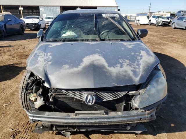 JH4DC54875S015935 - 2005 ACURA RSX GRAY photo 5