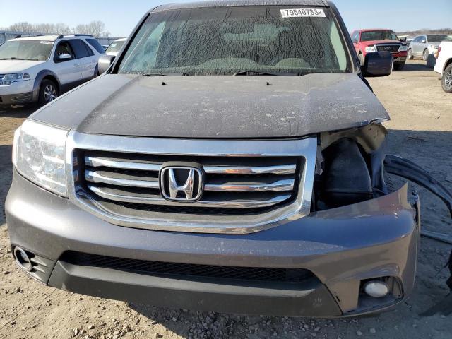 5FNYF4H62EB020163 - 2014 HONDA PILOT EXL GRAY photo 5