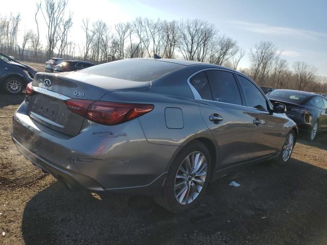 JN1EV7AR7JM430165 - 2018 INFINITI Q50 LUXE GRAY photo 3