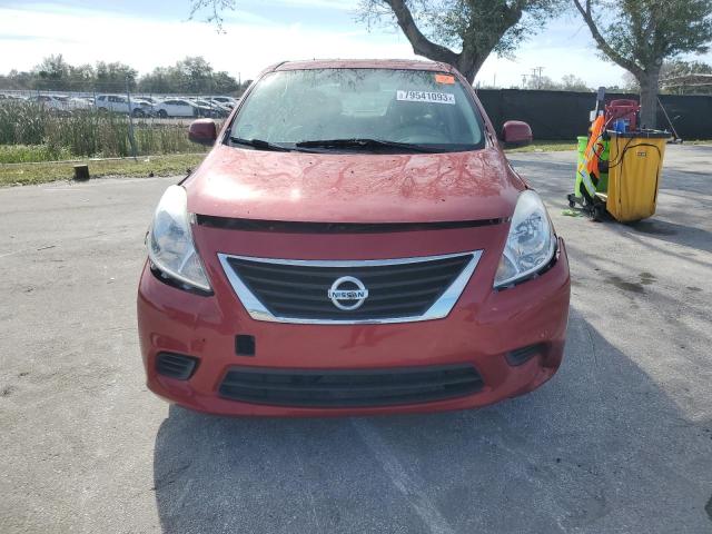 3N1CN7AP2EL875211 - 2014 NISSAN VERSA S RED photo 5