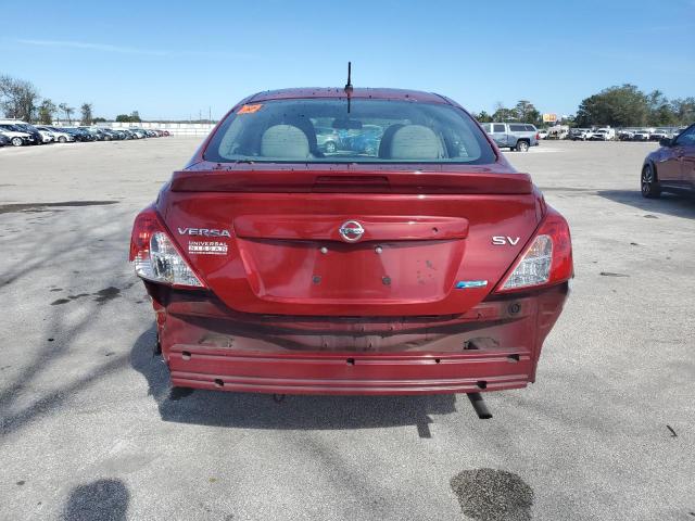 3N1CN7AP2EL875211 - 2014 NISSAN VERSA S RED photo 6