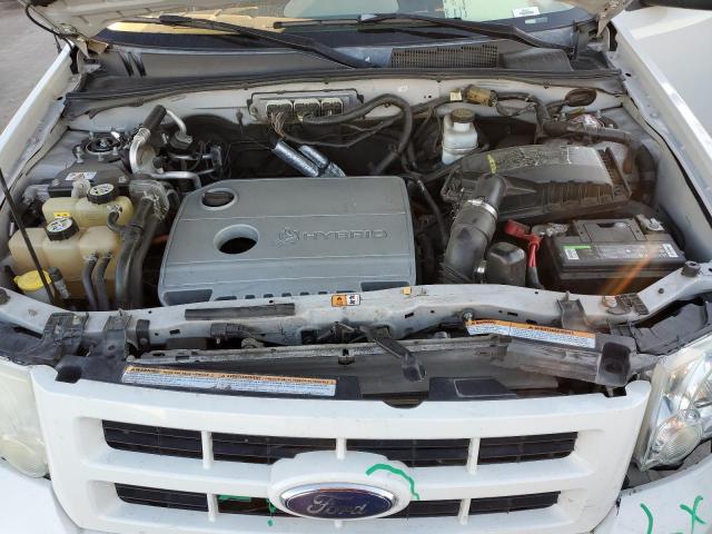 1FMCU493X9KB41225 - 2009 FORD ESCAPE HYBRID WHITE photo 12