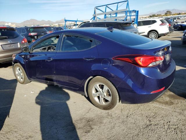 5NPDH4AE6EH538532 - 2014 HYUNDAI ELANTRA SE BLUE photo 2