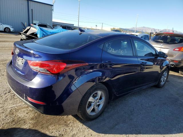 5NPDH4AE6EH538532 - 2014 HYUNDAI ELANTRA SE BLUE photo 3