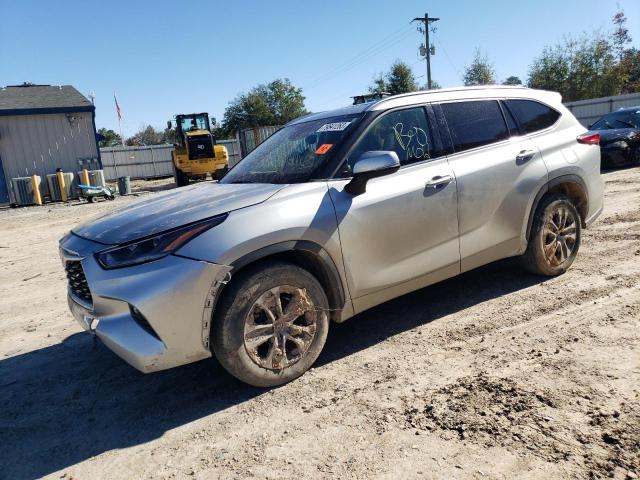 5TDGZRAH5MS039506 - 2021 TOYOTA HIGHLANDER XLE SILVER photo 1