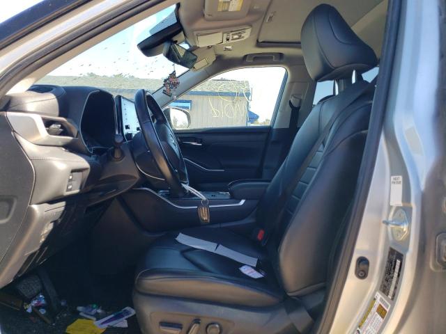 5TDGZRAH5MS039506 - 2021 TOYOTA HIGHLANDER XLE SILVER photo 7