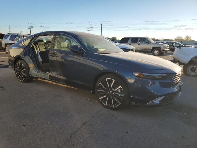 1HGCY2F86RA057052 - 2024 HONDA ACCORD TOURING HYBRID BLUE photo 4