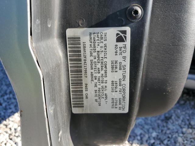 1G8AM12F84Z179917 - 2004 SATURN ION LEVEL 2 Gümüş foto 12