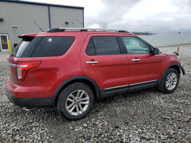 1FMHK8D85BGA26353 - 2011 FORD EXPLORER XLT RED photo 3