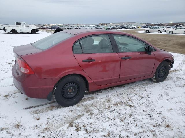 2HGFA164X8H004217 - 2008 HONDA CIVIC DX-G MAROON photo 3