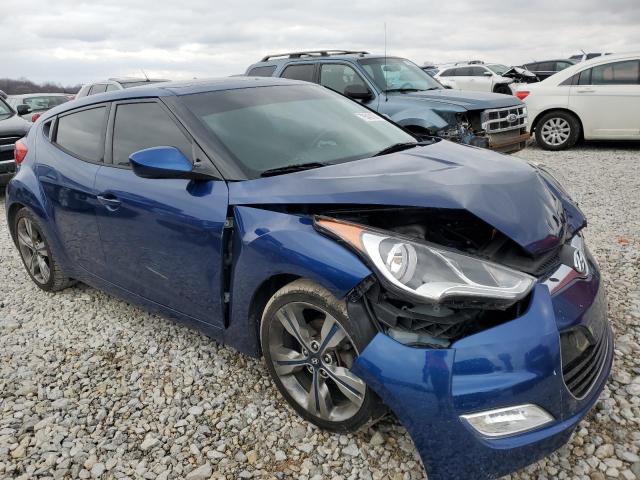 KMHTC6AD8HU320885 - 2017 HYUNDAI VELOSTER BLUE photo 4