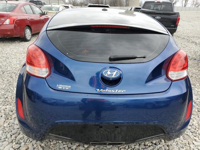 KMHTC6AD8HU320885 - 2017 HYUNDAI VELOSTER BLUE photo 6