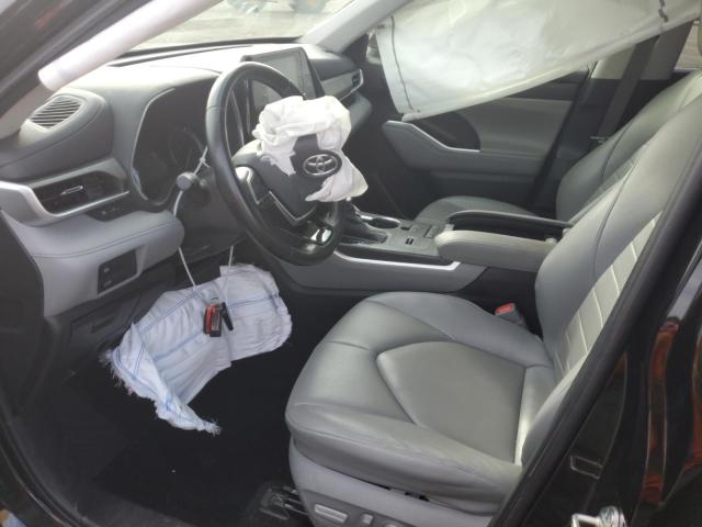 5TDGZRAH0LS018593 - 2020 TOYOTA HIGHLANDER XLE BLACK photo 7