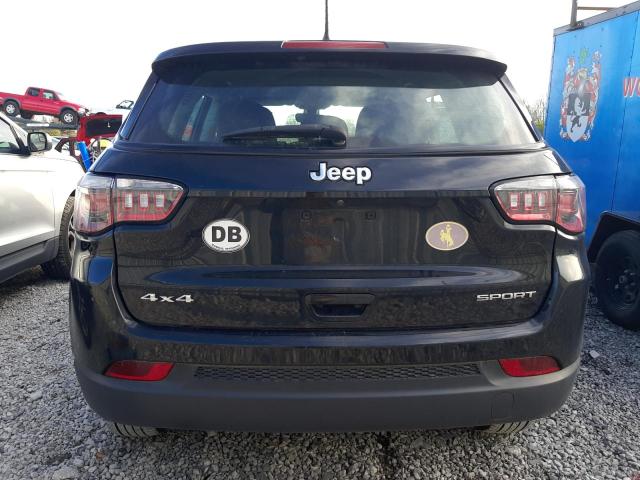 3C4NJDAB5KT735430 - 2019 JEEP COMPASS SPORT BLACK photo 6