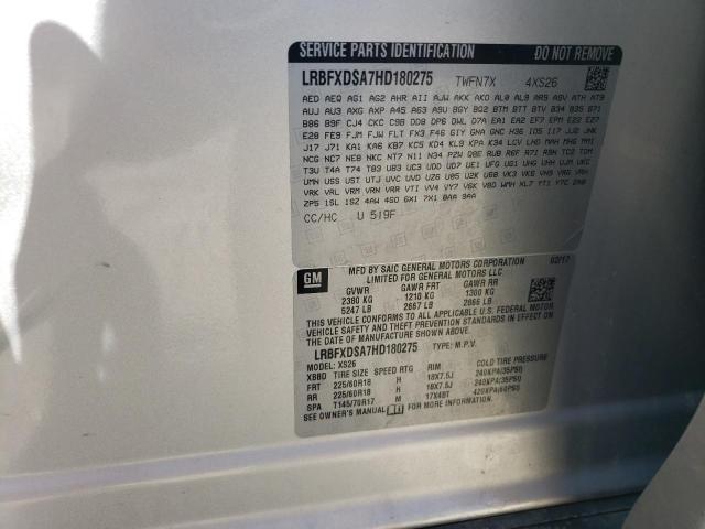 LRBFXDSA7HD180275 - 2017 BUICK ENVISION ESSENCE SILVER photo 14