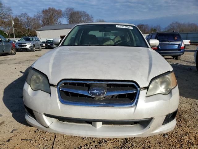 4S3BL616497210076 - 2009 SUBARU LEGACY 2.5I WHITE photo 5