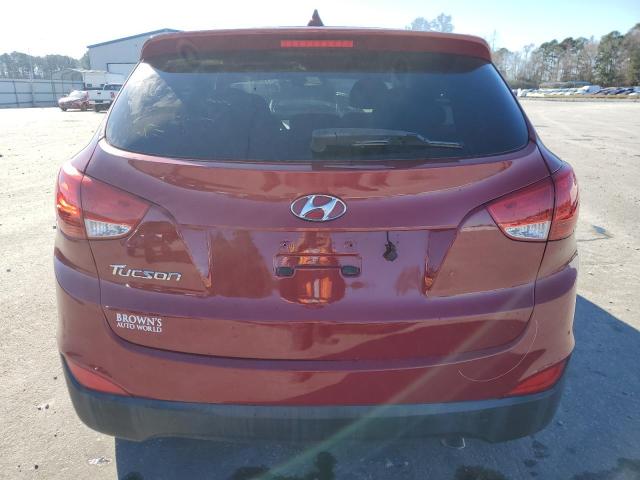 KM8JT3AF6FU101542 - 2015 HYUNDAI TUCSON GLS RED photo 6