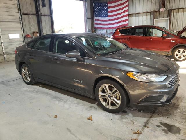 3FA6P0LU9JR169283 - 2018 FORD FUSION SE HYBRID CHARCOAL photo 4