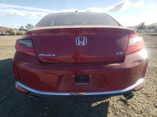 1HGCT2A82HA005342 - 2017 HONDA ACCORD EXL RED photo 6