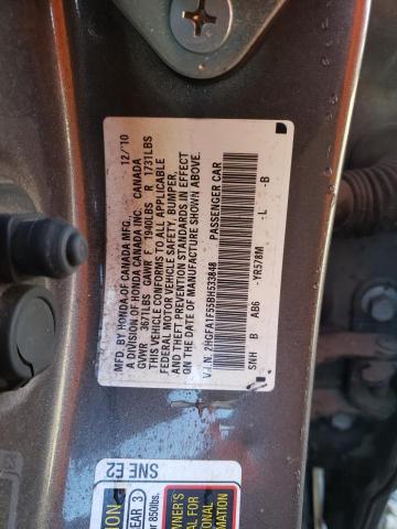 2HGFA1F55BH533848 - 2011 HONDA CIVIC LX GOLD photo 13