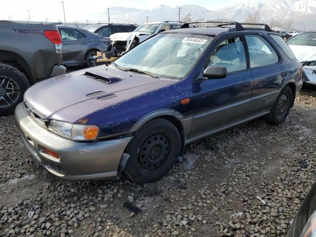 JF1GF4851VH800339 - 1997 SUBARU IMPREZA OUTBACK BLUE photo 1