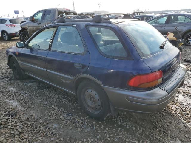 JF1GF4851VH800339 - 1997 SUBARU IMPREZA OUTBACK BLUE photo 2