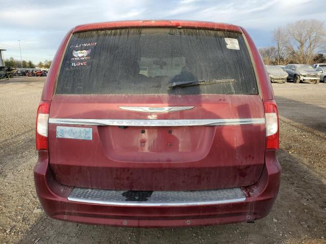 2C4RC1CG4DR534594 - 2013 CHRYSLER TOWN & COU TOURING L RED photo 6