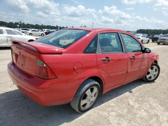 1FAHP34N37W248522 - 2007 FORD FOCUS ZX4 RED photo 3