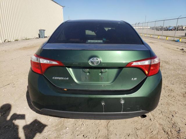 5YFBURHE4EP004261 - 2014 TOYOTA COROLLA L GREEN photo 6