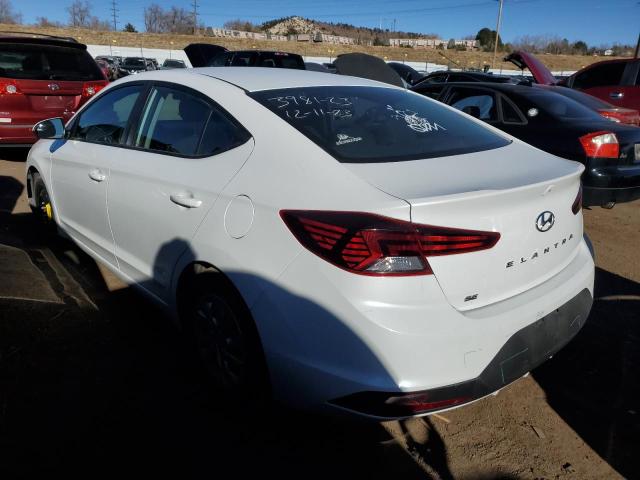 5NPD74LF9KH496068 - 2019 HYUNDAI ELANTRA SE WHITE photo 2