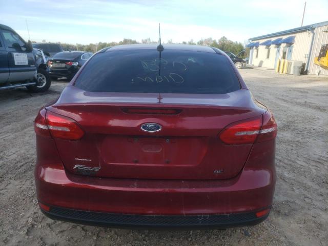 1FADP3F25HL234545 - 2017 FORD FOCUS SE BURGUNDY photo 6