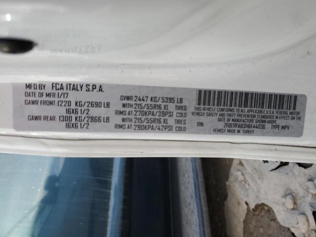 ZFBERFAB3H6F44036 - 2017 RAM PROMASTER თეთრი ფოტო 14