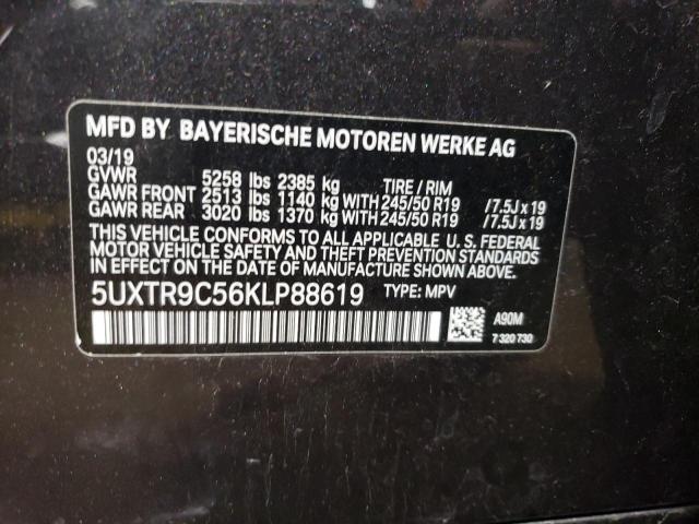 5UXTR9C56KLP88619 - 2019 BMW X3 XDRIVE30I CHARCOAL photo 13