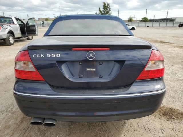 WDBTK72FX8T091014 - 2008 MERCEDES-BENZ CLK 550 BLUE photo 6