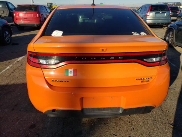 1C3CDFBB7ED747182 - 2014 DODGE DART SXT ORANGE photo 6