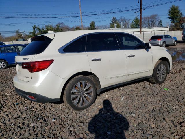 5FRYD4H46EB012652 - 2014 ACURA MDX TECHNOLOGY WHITE photo 3