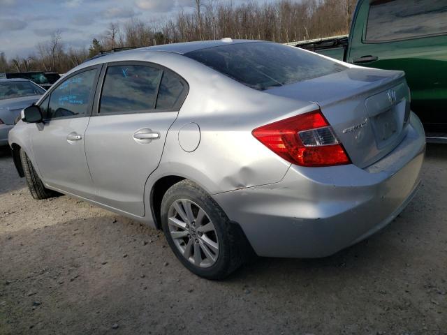 19XFB2F92CE020901 - 2012 HONDA CIVIC EXL SILVER photo 2