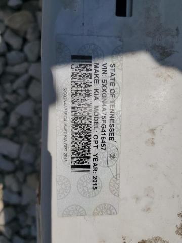 5XXGN4A75FG416457 - 2015 KIA OPTIMA EX Weiß Foto 12